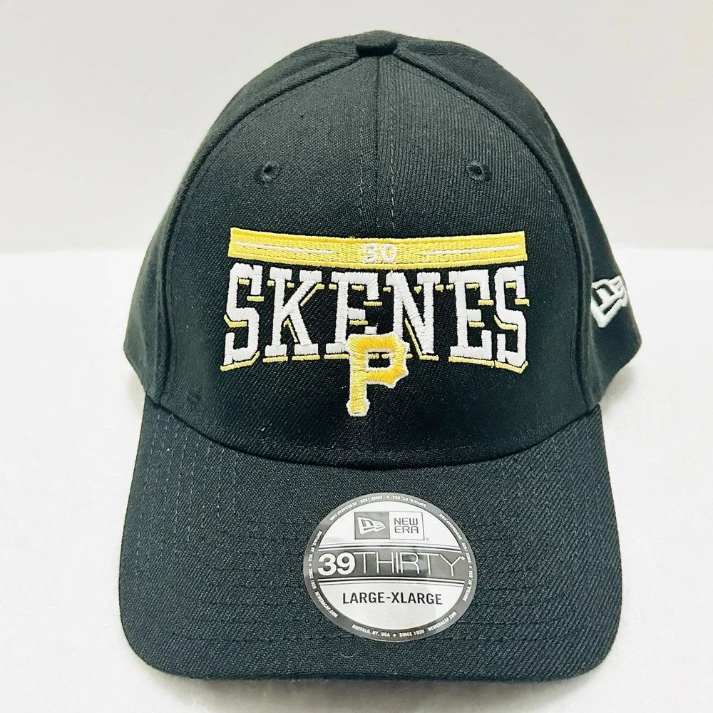 New Era Paul Skenes Pittsburgh Pirates Script 39THIRTY Hat Cap Stretch Flex L/XL